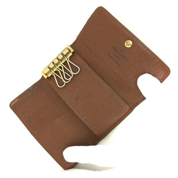 449105H V Louis Vuitton Key Case Multicles 4 Ring Brown Monogram - Picture 5 of 9
